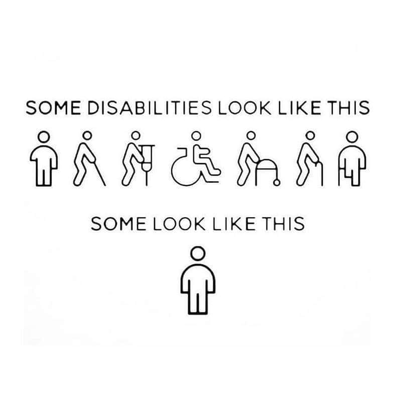 Anxiety meme Some disabilities look like this. Some look like this: